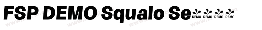 FSP DEMO Squalo Se字体转换 FSP DEMO Squalo Se字体转换